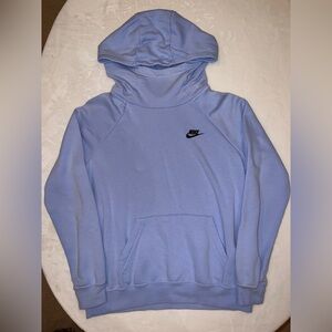 Nike Light Blue Pullover Hoodie Sweatshirt | Size M